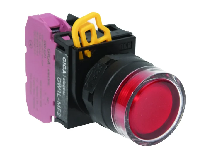 Nút nhấn có đèn LED Giga Electric GW1L-MF2E10QM8